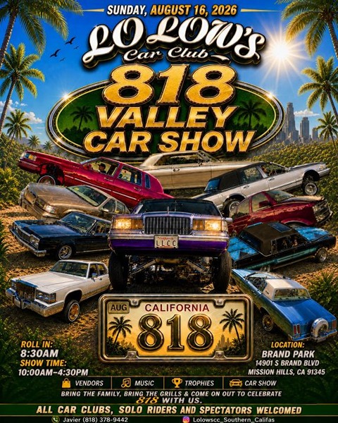 818 Valley Car Show flyer August 2026
